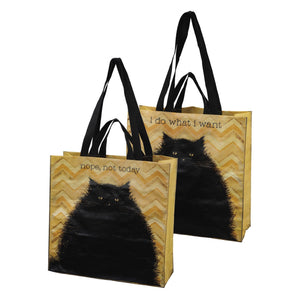 Smug Cat Double-Sided Large Market Tote to Carry ALL the Stuff