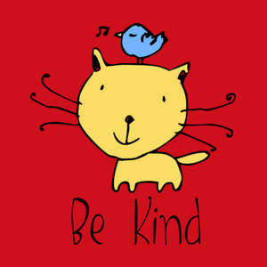 Be Kind Cat and Bird Women’s Premium T-Shirt