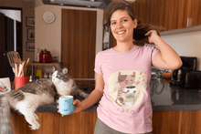 Load image into Gallery viewer, A Cup of Joy Cat and Coffee Women’s Premium T-Shirt
