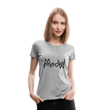 Load image into Gallery viewer, MeoW Women’s Premium Cat T-Shirt - heather gray
