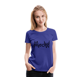 MeoW Women’s Premium Cat T-Shirt - royal blue