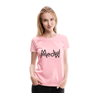 MeoW Women’s Premium Cat T-Shirt - pink