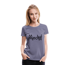 Load image into Gallery viewer, MeoW Women’s Premium Cat T-Shirt - washed violet
