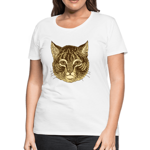 Tabby Cat Women’s Premium T-Shirt - white