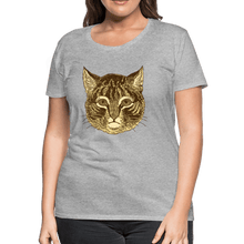 Load image into Gallery viewer, Tabby Cat Women’s Premium T-Shirt - heather gray
