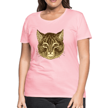 Load image into Gallery viewer, Tabby Cat Women’s Premium T-Shirt - pink
