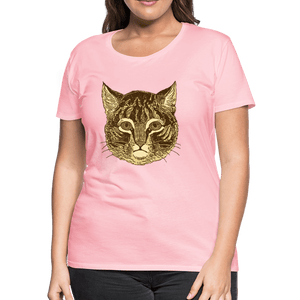 Tabby Cat Women’s Premium T-Shirt - pink