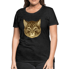 Load image into Gallery viewer, Tabby Cat Women’s Premium T-Shirt - charcoal gray
