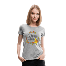 Load image into Gallery viewer, Happy Fall Women’s Premium T-Shirt - heather gray
