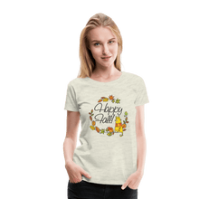 Load image into Gallery viewer, Happy Fall Women’s Premium T-Shirt - heather oatmeal
